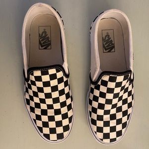 Vans | Womens Checkerboard Slip-On | 8.5